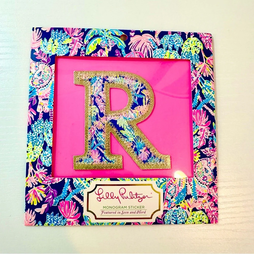 Lilly Pulitzer Monogram Sticker R - Picture 7 of 10